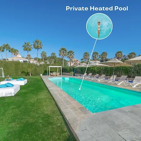Villa Vacation I Milka, Frontline Golf, Giant Private Heated Pool, Close To High-end Restaurants, 8min Puerto Banus, Cine Marbella