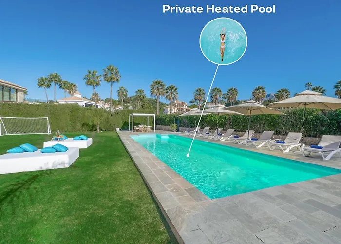 Willa Vacation I Milka, Frontline Golf, Giant Private Heated Pool, Close To High-end Restaurants, 8min Puerto Banus, Cine Marbella