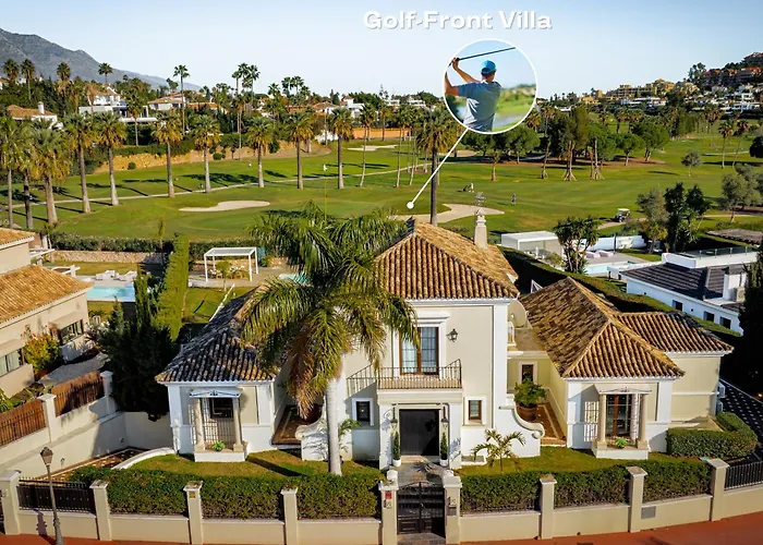 Willa Vacation I Milka, Frontline Golf, Giant Private Heated Pool, Close To High-end Restaurants, 8min Puerto Banus, Cine